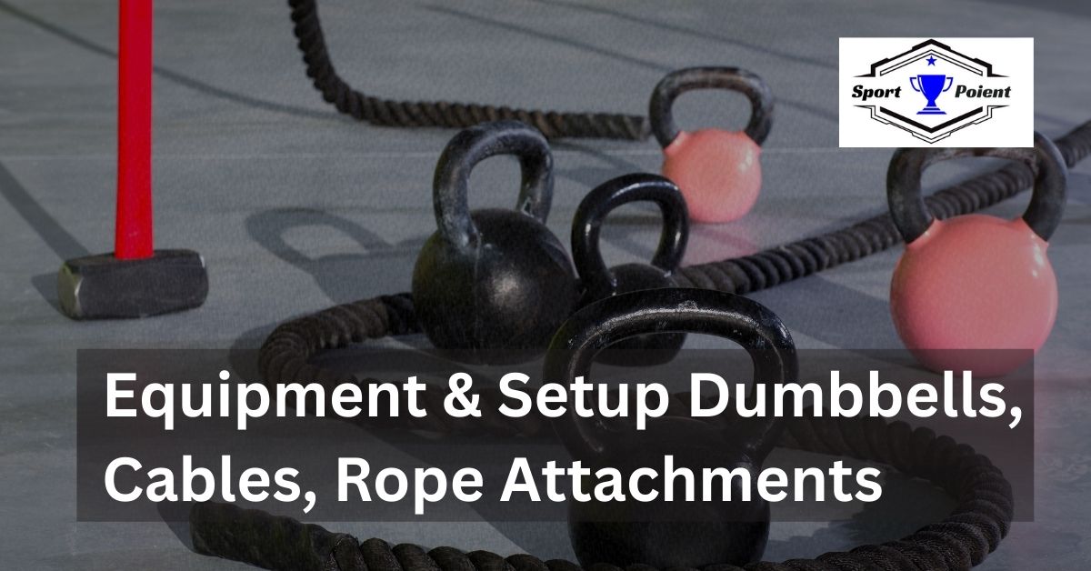 Equipment & Setup Dumbbells, Cables, Rope Attachments by sportpoient.com