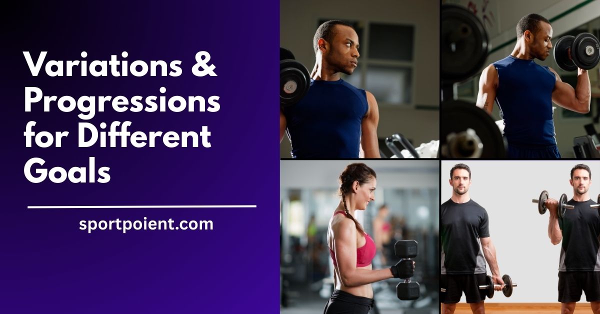 Variations and Progressions for Different Goals Hammer curls by sportpoient.com