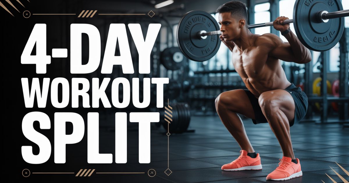 4 Day Split Gym Program– Build Muscle, Strength & Consistency